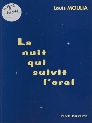 cover image of La nuit qui suivit l'oral